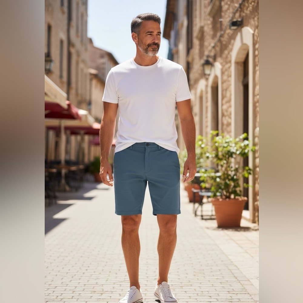 Goodfellow & Co Teal Flat Front‎ Shorts